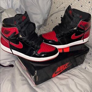 Air Jordan 1 retro OG patent Bred